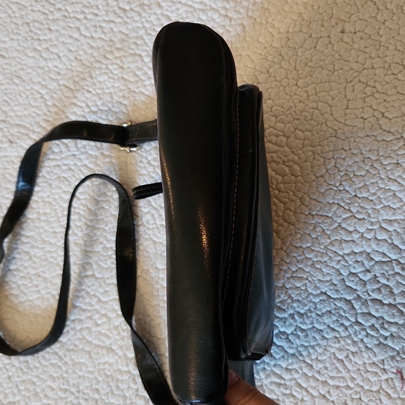 Giani Bernini Geuine Leather Multi Compartment Gingham Plaid  Crossbody Bag Boho - Picture 4 of 16